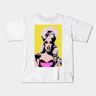 Alaska Thunderfuck style pop art Kids T-Shirt